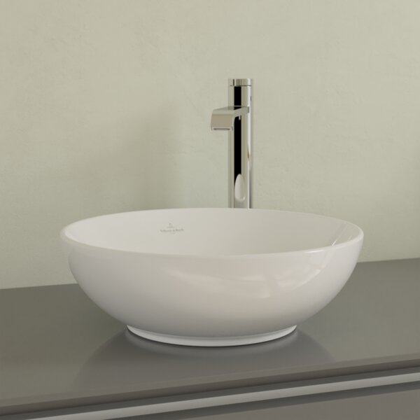 VILLEROY & BOCH Villeroy Boch Loop & Friends - Umyvadlová mísa Ø 380 mm, bez přepadu, alpská bílá 4A450101