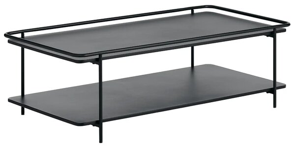 Unique Furniture Černý kovový konferenční stolek Yuba 110 x 55 cm