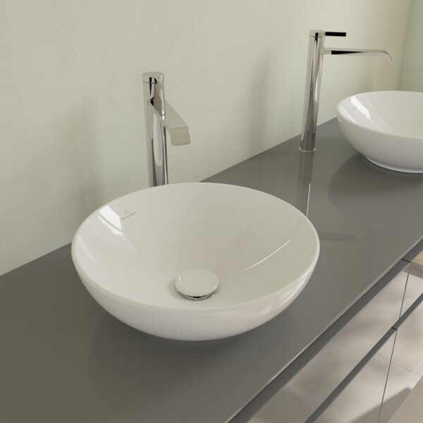 VILLEROY & BOCH Villeroy Boch Loop & Friends - Umyvadlová mísa Ø 380 mm, bez přepadu, alpská bílá 4A450101