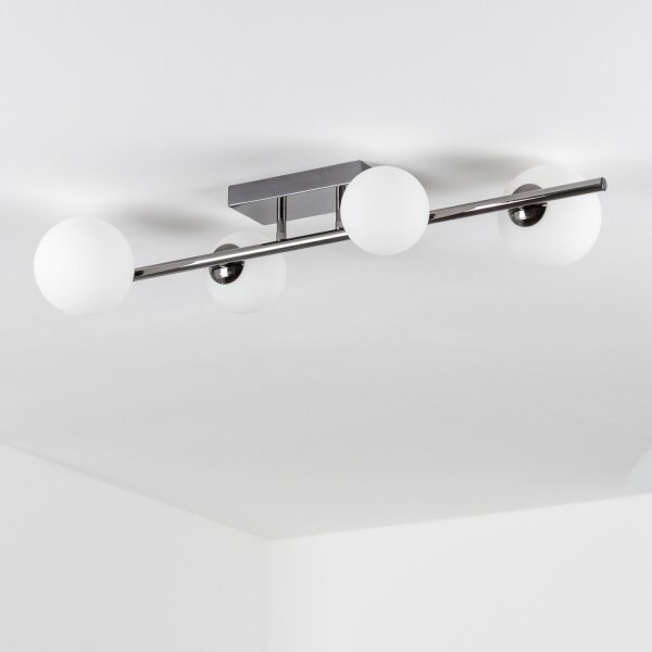 Brilagi - LED Přisazený lustr MILLA 4xG9/3W/230V černý chrom/bílá