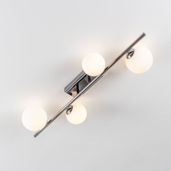 Brilagi - LED Přisazený lustr MILLA 4xG9/3W/230V černý chrom/bílá