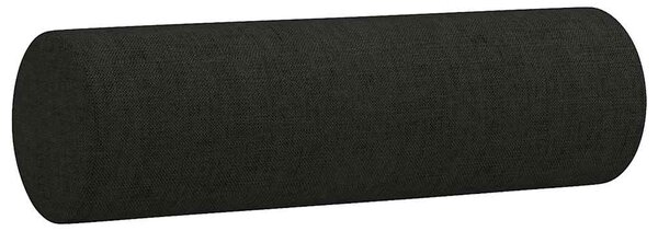 2místná pohovka s polštáři černá 140 cm textil 3200849