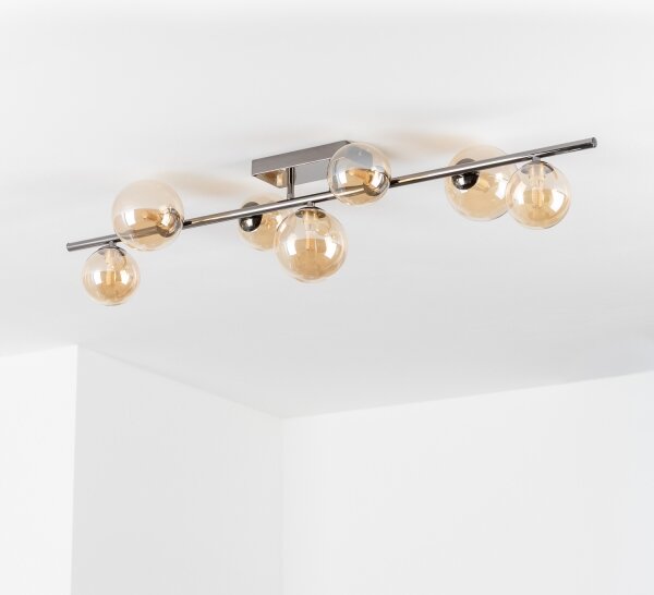 Brilagi - LED Přisazený lustr MILLA 7xG9/3W/230V černý chrom/zlatá
