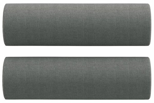 2místná pohovka s polštáři tmavě šedá 140 cm textil 3200846