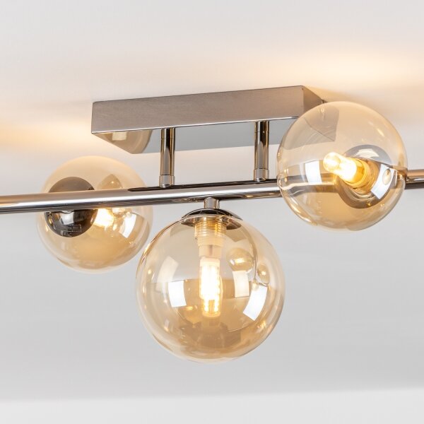 Brilagi - LED Přisazený lustr MILLA 7xG9/3W/230V černý chrom/zlatá