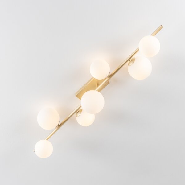 Brilagi - LED Přisazený lustr MILLA 7xG9/3W/230V zlatá/bílá
