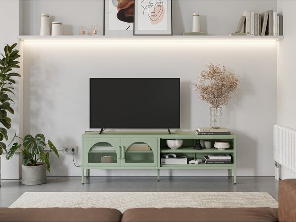 TV stolek v mentolové barvě 160x50 cm Diora – Marckeric