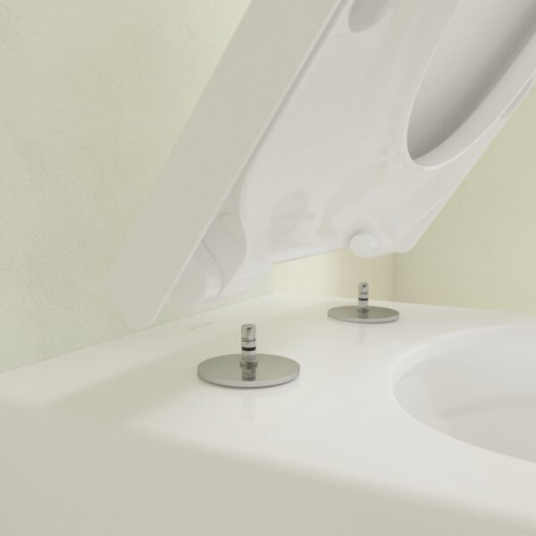 Villeroy & Boch Subway 3.0 - Combi Pack WC závěsné TwistFlush + sedátko s poklopem SoftClosing, alpská bílá 4670TS01