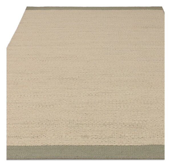 Krémový/šalvějově zelený ručně tkaný vlněný koberec 160x230 cm Lima Sage – Asiatic Carpets