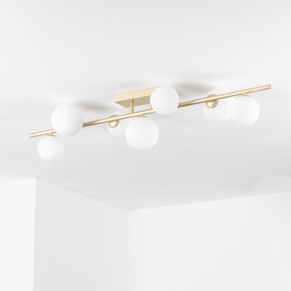 Brilagi - LED Přisazený lustr MILLA 7xG9/3W/230V zlatá/bílá