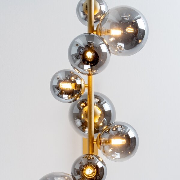 Brilagi - LED Lustr na lanku MILLA 10xG9/3W/230V zlatá/kouřová
