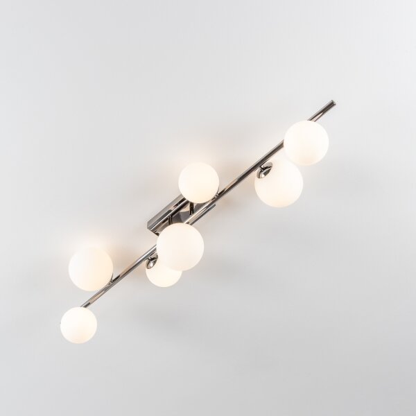 Brilagi - LED Přisazený lustr MILLA 7xG9/3W/230V černý chrom/bílá