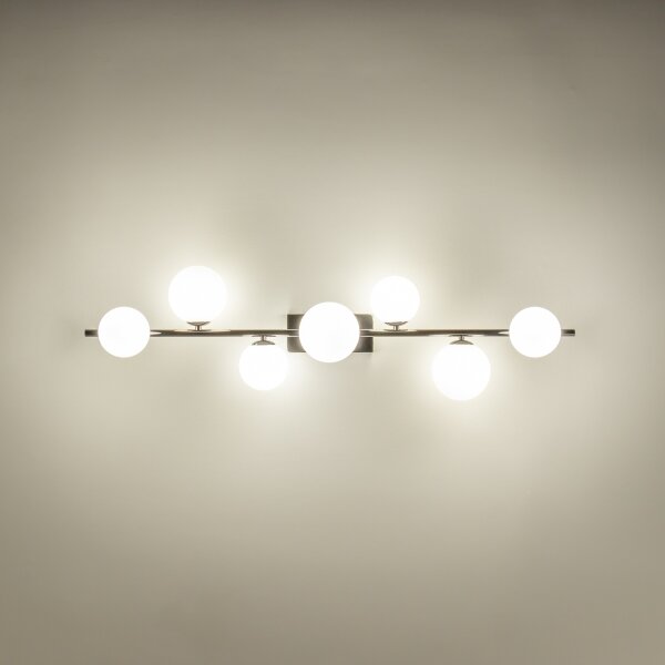 Brilagi - LED Přisazený lustr MILLA 7xG9/3W/230V černý chrom/bílá