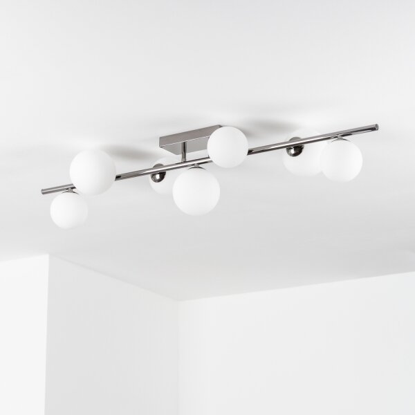 Brilagi - LED Přisazený lustr MILLA 7xG9/3W/230V černý chrom/bílá