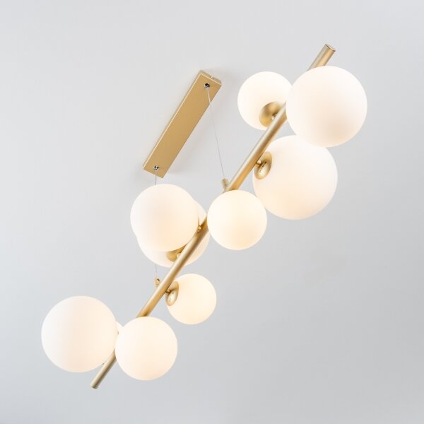 Brilagi - LED Lustr na lanku MILLA 10xG9/3W/230V zlatá/bílá