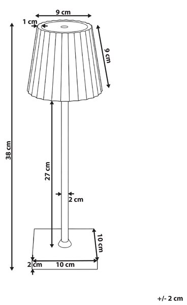 Stolní lampa POMBEIRO Kov Černá
