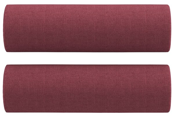 3dílná sedací souprava s polštáři vínová textil 3201792