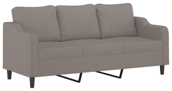 3místná pohovka s polštáři taupe 180 cm textil 3200860