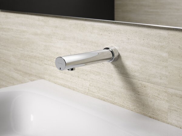 SCHELL MODUS E nástěnná senzorová umyvadlová baterie HD-K na studenou vodu, na baterie 6V, 230 mm, chrom 019540699