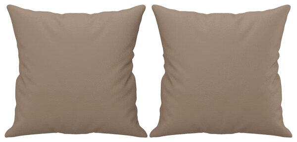 2místná pohovka s polštáři cappuccino 120 cm umělá kůže 3200929