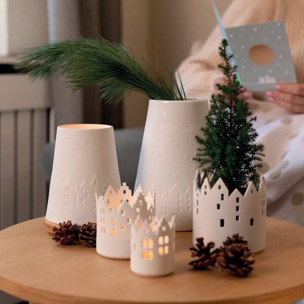 Porcelánový svícen City Light 7,5 cm
