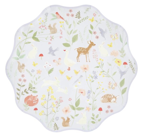 Papírový talíř Little Animals – set 8 ks