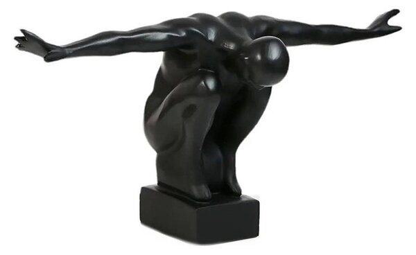 Stolní dekorace 19,5x16x38,5 cm pryskyřice/černá