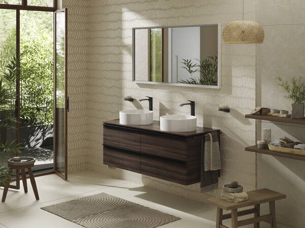Hansgrohe Vivenis Páková umyvadlová baterie 250 pro umyvadlové mísy, bez odtokové soupravy, matná černá 75042670