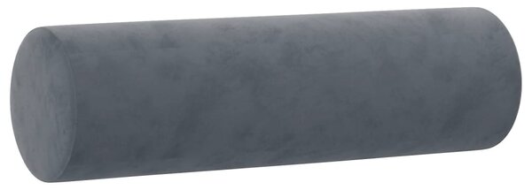 2místná pohovka s polštáři tmavě šedá 120 cm samet 3200872