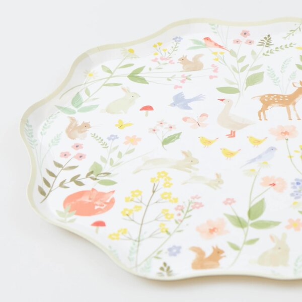 Papírový talíř Little Animals – set 8 ks