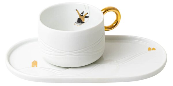 Porcelánový šálek s podšálkem Tobogganing 300 ml