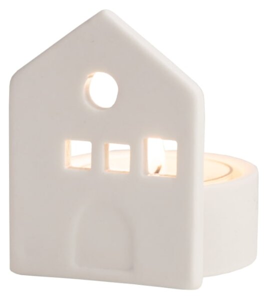 Porcelánový svícen Dream House – set 2 ks