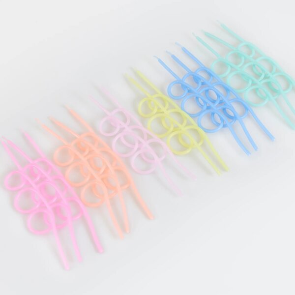 Dortové svíčky Pastel loopy – 16 ks