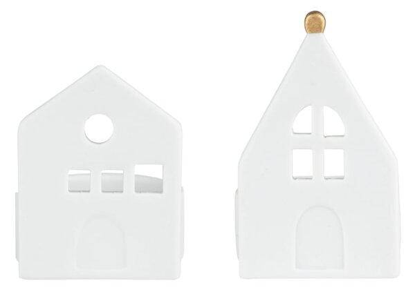 Porcelánový svícen Dream House – set 2 ks