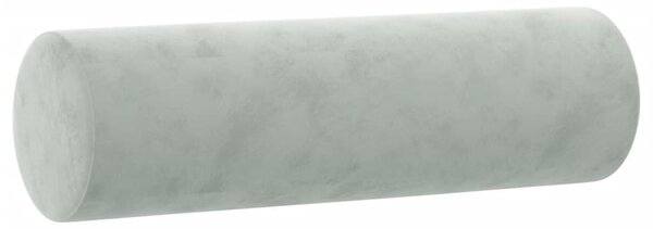 2místná pohovka s polštáři světle šedá 140 cm samet 3200881