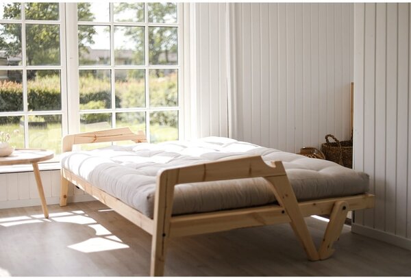 Béžová manšestrová rozkládací pohovka 204 cm Grab - Karup Design