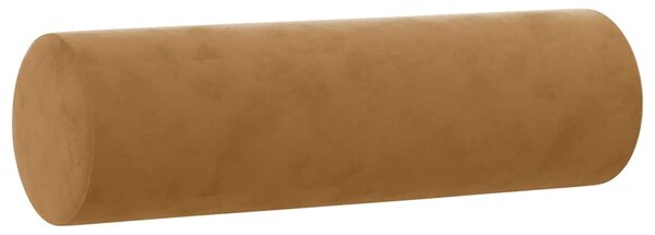 2místná pohovka s polštáři hnědá 120 cm samet 3200878