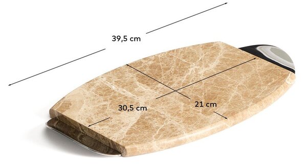 Servírovací mramorové prkénko 39,5 x 21 cm Adoma – Kave Home
