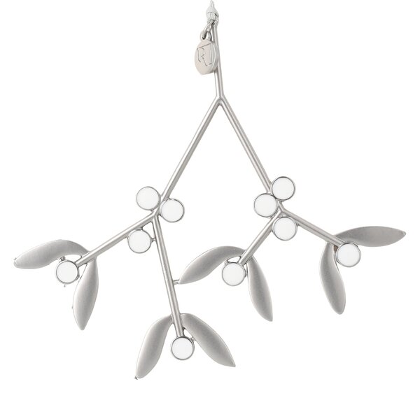 Kovová vánoční ozdoba Mistletoe Silver