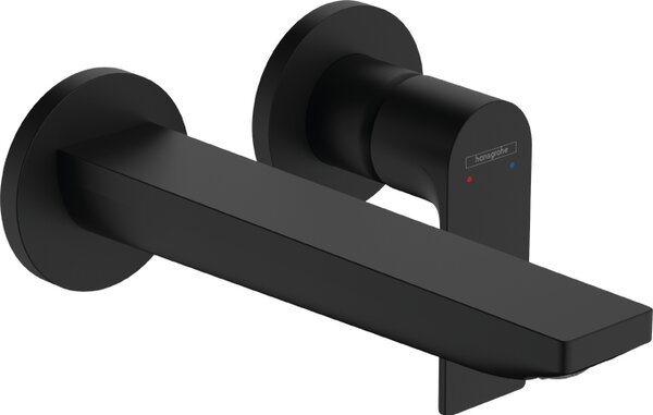 Hansgrohe Rebris E páková umyvadlová baterie pod omítku, montáž na stěnu s výtokem 20 cm, matná černá 72568670