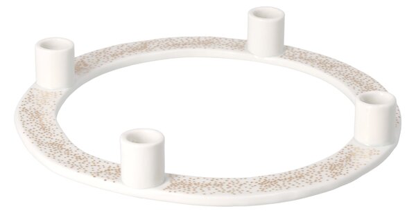 Porcelánový adventní svícen Golden Dots