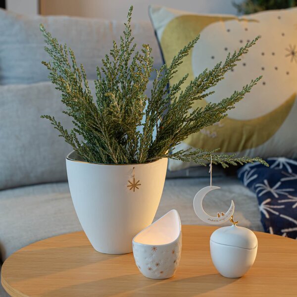 Porcelánový obal na květináč Star