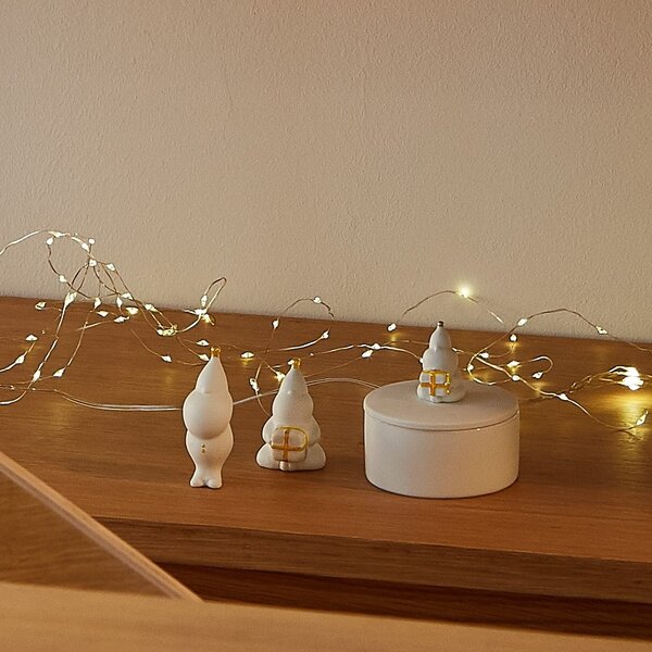 Mini porcelánová figurka Santa