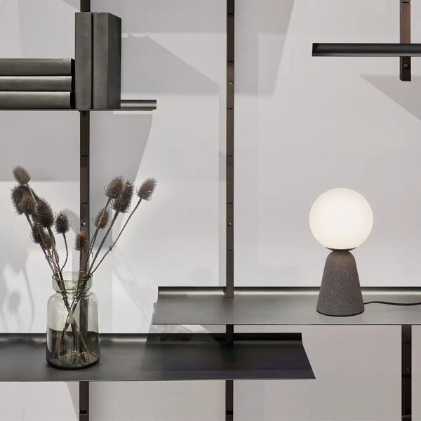 LÉTO -15% Nova Luce Šedá stolní lampa Zero