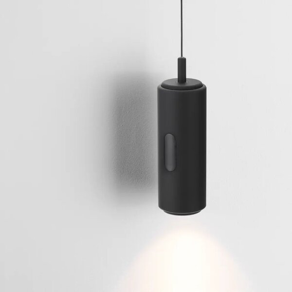 Nova Luce Černé kovové závěsné LED světlo Holm 7 cm