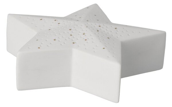 Vánoční porcelánová LED dekorace Star