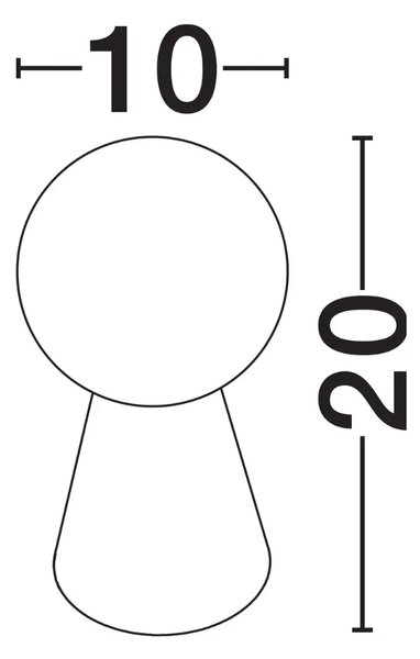 LÉTO -15% Nova Luce Šedá stolní lampa Zero