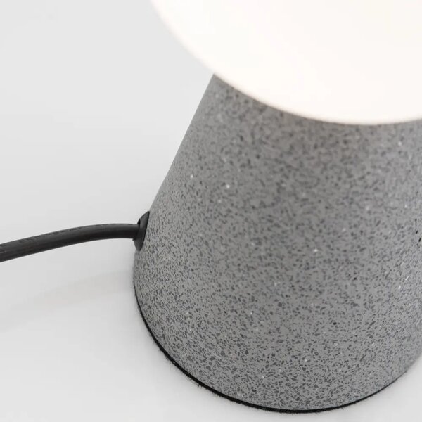 LÉTO -15% Nova Luce Šedá stolní lampa Zero