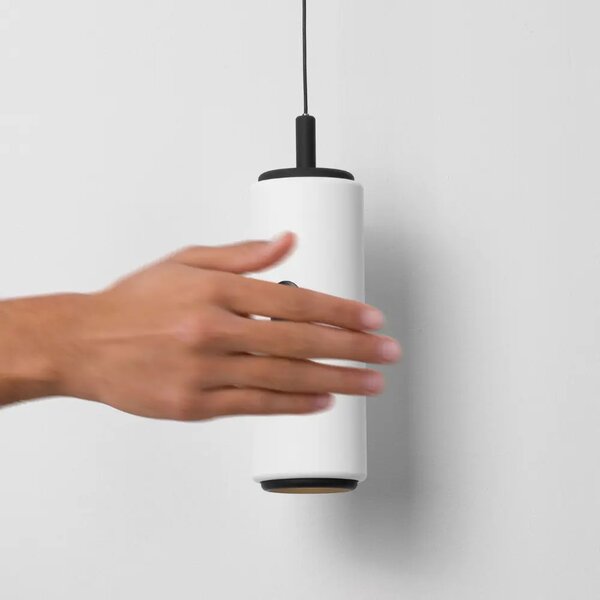 Nova Luce Bílé kovové závěsné LED světlo Holm 7 cm