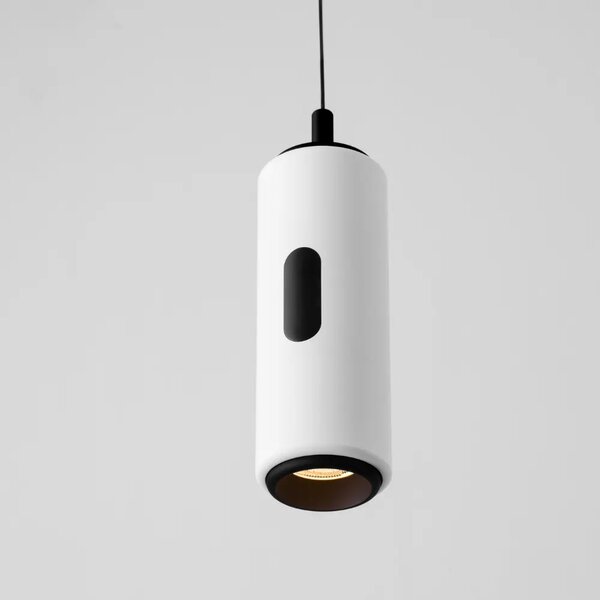 Nova Luce Bílé kovové závěsné LED světlo Holm 7 cm